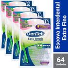 Kit Escova Interdental Dentek Easy Brush Fino com 64 unidades