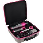 Kit Escova Secadora de Cabelo Quanta QTKCS7000 4 Em 1 110V - Cinza/Rosa