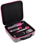 Kit Escova Secadora Quanta Perfectlook QTKCS7000 4 Em 1 - 110V Cinza/Rosa