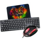 Kit escritorio kit teclado e mouse e mousepad escritorio trabalho aulas - EXBOM/KMEX/KNUP