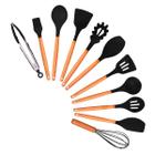 Kit Escumadeiras De Cozinha Silicone Inox Premium - Desert Ecom