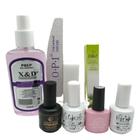 Kit Esmaltação Em Gel Permanente Completo Unhas Alongamento