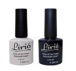 Kit Esmalte Em Gel Preto E Branco Francesinha Lirió 10ml