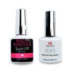 Kit Esmalte Em Gel Renda Soak Off + Magic Remover Top Lírio