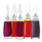 Kit Esmalte Impala 5 Cores Vermelhas