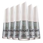 Kit Esmalte Risqué Glitter As Mil Purpurinas 8ml - 6 unidades