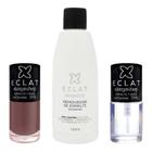 KIT Esmaltes Araucária  + Top Coat + Removedor Alergoshop Rosê