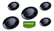 Kit Espalhador Tampas Peças Fogão Cooktop Consul 5 Bocas