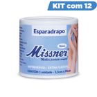 Kit esparadrapo imp 2,5x0,90 missner com 12 unidades