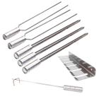 Kit Espeto 80cm Churrasco Suporte Inox E Espalha Brasa - INOX LAURINDOS