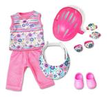 Kit Esportivo com Capacete Baby Alive - Hasbro Laço de Fita