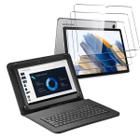 Kit Essencial: Capa com Teclado + Película p/ Tablet Samsung A8 X200 X205