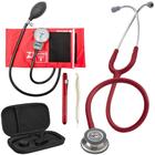 Kit Estetoscópio Littmann Classic III + Esfigmomanômetro + Case + Lanterna Clínica + Caneta de Osso