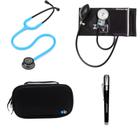 Kit Estetoscopio Littmann + esfigmo + case + Laterna - Cores Variadas