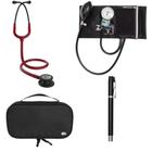 Kit Estetoscopio Littmann + esfigmo + case + Laterna - Cores Variadas