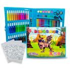 Kit Estojo Maleta de Pintura Menino Dinossauros 150 Peças - ShopAj