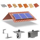 Kit Estrutura Suporte Fixador 03 Placas Painel Solar