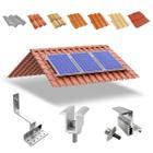 Kit Estrutura Suporte Linha C 03 Placas Solar Telha Colonial - Kaztec