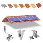 Kit Estrutura Suporte Linha C 07 Placas Solar Telha Colonial - Kaztec