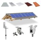 Kit Estrutura Suporte Linha C 07 Placas Solar Viga Madeira