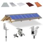 Kit Estrutura Suporte Linha C 08 Placas Solar Viga Madeira