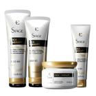 Kit Eudora Siage Cica-Therapy Shampoo + Condicionador + Mascara + Leav-in