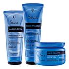Kit Eudora Siàge Hair-Plastia Shampoo Condicionador Máscara 250ml/200ml