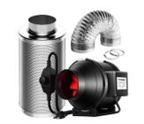 Kit Exaustor Com Filter e Dutos 100mm 110V