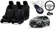 Kit Exclusivo Bancos WR-V 2015-2024 + Volante + Chaveiro - Aero Print