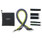 Kit Extensores Move Com 5 Niveis De Resistencia Km11 Preto