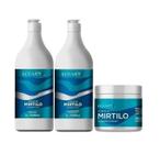 Kit Extrato De Mirtilo Shampoo Condicionador 1L Máscara