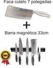 Kit Faca Cutelo + Barra magnética 33cm