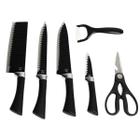 Kit Facas Churrasco E Cozinha Profissional Antiaderente 6Und