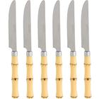 Kit Facas de Churrasco Bambu Asper - 6 Peças - Mimo Style