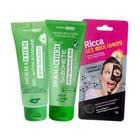 Kit Facial Skin Care Gel Sabonete e Máscara Cravos Ricca
