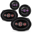 Kit Fácil 6X9 + 6 Polegadas 420W Rms Quadriaxial 4 Ohms Bobina Simples Falante Shutt Original