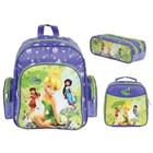 Kit Fadas Tinker Bell Mochila M + Lancheira + Estojo Duplo - Dermiwil