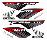 Kit De Adesivos Personalizados Moto Honda Cg 160cc Fan 16/21