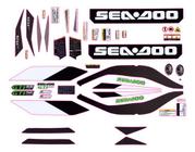 Kit Faixa Adesivo Sea Doo Gti 130 Se Verde