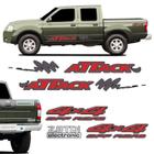 Kit Faixa Attack Frontier 02/08 4x4 Off Road 2.8Tdi Vermelho