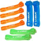 Kit Faixa Elastica Super Band 2 Fortes + 2 Medias + 4 Leves Liveup Liveup Sports