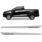 Kit Faixa Fiat Strada Freedom 2021 Adesivo Lateral Portas