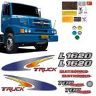 Kit Faixa Mercedes Truck L 1620 Top Brake Emblemas Resinados