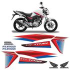 Kit Faixa Moto Honda Titan Cg 160 Ex Azul 2016/2017