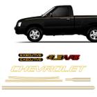 Kit Faixa S10 Executive 1999/2000 Cabine Simples Adesivo Dourado