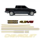 Kit Faixas/adesivos S10 Executive Cab Dupla 1999/2000 Deluxe