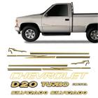 Kit Faixas Silverado D20 98/06 Adesivos Resinados Chevrolet