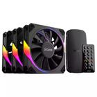 Kit Fan Com 3 Unidades PCYES Sangue Frio 3 ARGB Black Vulcan