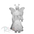 Kit Fantasia Carnaval - Borboleta - Branco - Mod:616 - 01 unidade - Rizzo