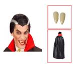 Fantasia de Halloween Infantil Masculino Vampiro Conde Drácula G 7-10